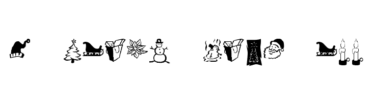 KR Christmas Dings Three Font