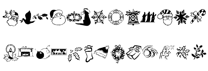 KR Christmas Dings Two Font OTHER CHARS