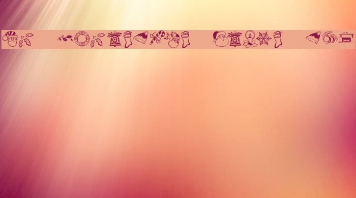 KR Christmas Dings Two Font examples