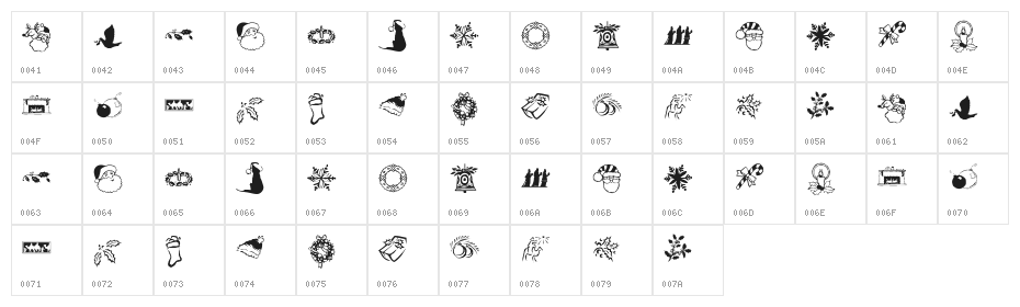 KR Christmas Dings Two Character Map