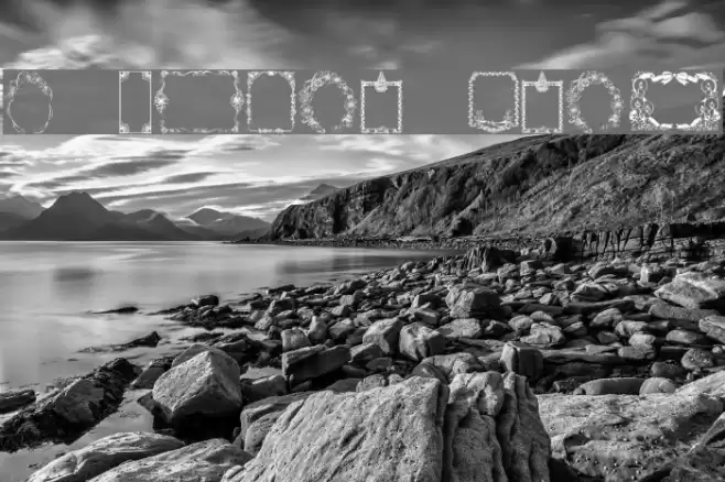 KR Christmas Frames Font examples