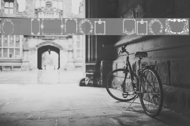 KR Christmas Frames Font examples