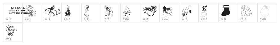 KR Christmas Jewels 2005 2 Character Map