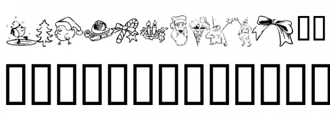 KR Christmas Jewels 2005 3 Font OTHER CHARS