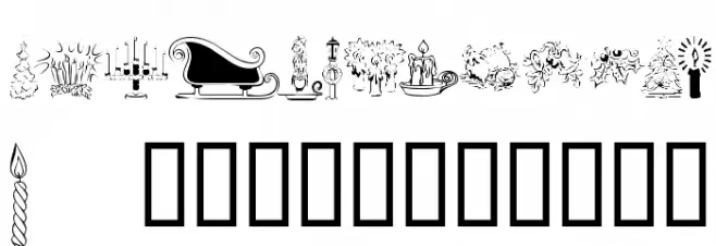 KR Christmas Jewels 2005 4 Font OTHER CHARS