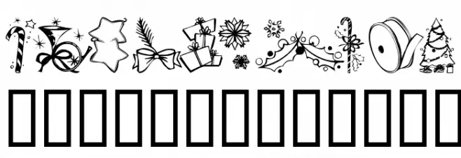 KR Christmas Jewels 2005 5 Schriftart Groß