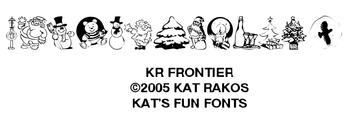 KR Christmas Jewels 2005 Font OTHER CHARS