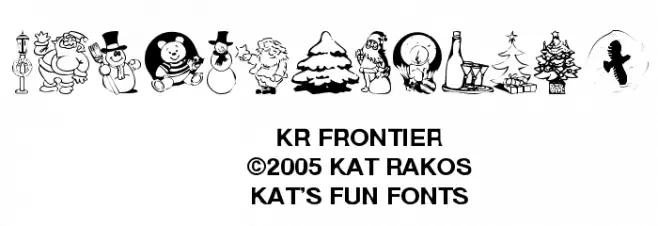 KR Christmas Jewels 2005 Font Alte caractere