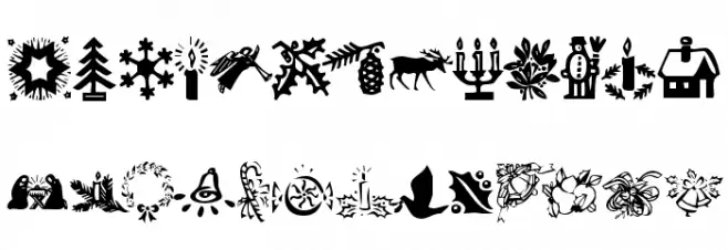 KR Christmas Time 2 Font OTHER CHARS