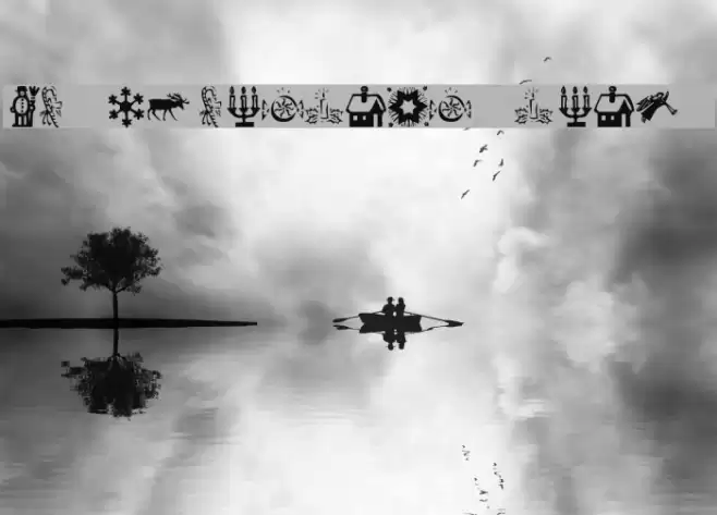 KR Christmas Time 2 Font examples