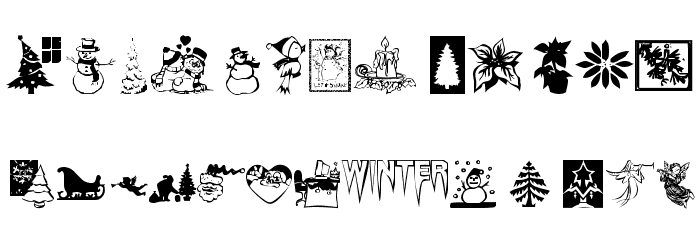 KR Christmas Time Font LOWERCASE