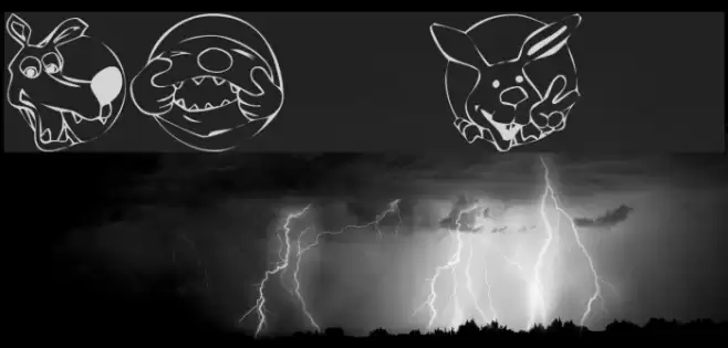 KR Circle Scraps Font examples