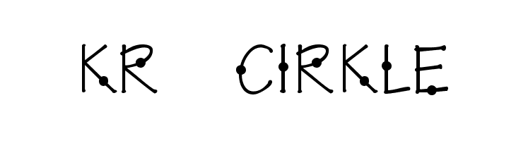 KR Cirkle  font caratteri gratis