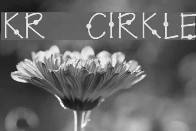 KR Cirkle Font examples