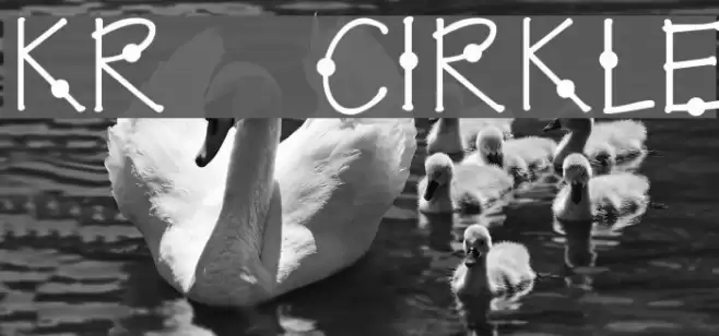 KR Cirkle Font examples