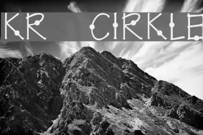 KR Cirkle Font examples