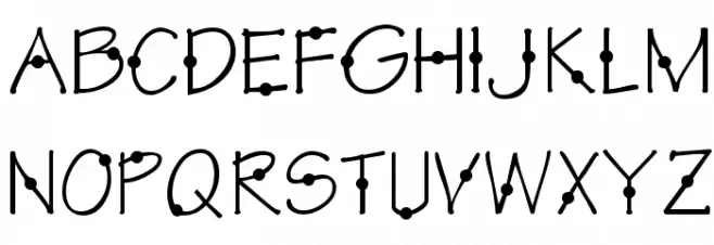 KR Cirkle Schriftart Kleinbuchstaben
