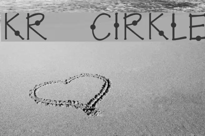 KR Cirkle Font examples