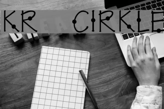 KR Cirkle Font examples