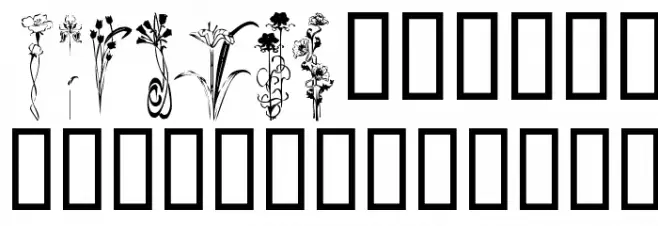 KR Classic Fleur 2 Font OTHER CHARS