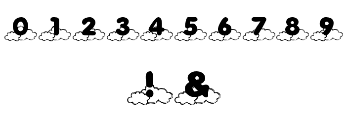 KR Cloud Nine Font OTHER CHARS