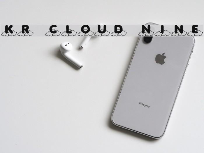 KR Cloud Nine Font examples
