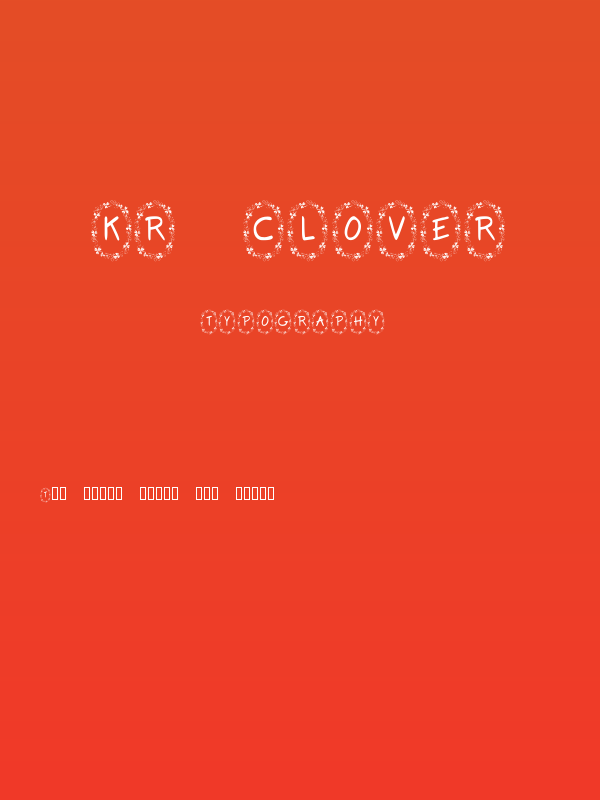 KR Clover Poster