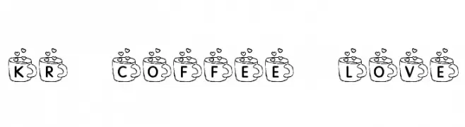 KR Coffee Love  font caratteri gratis