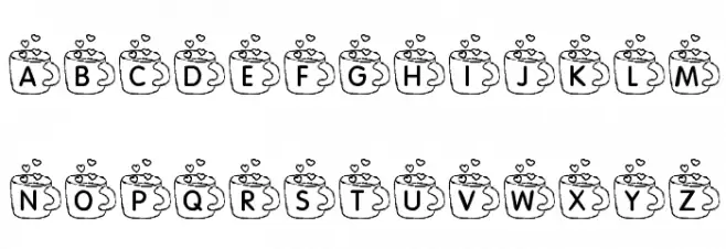 KR Coffee Love Font OTHER CHARS