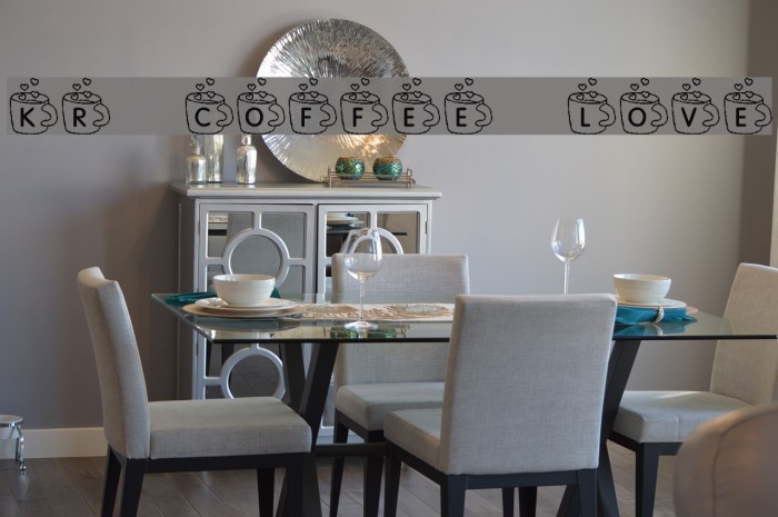 KR Coffee Love Font examples