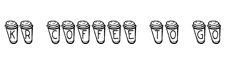 KR Coffee To Go  Free Fonts Download