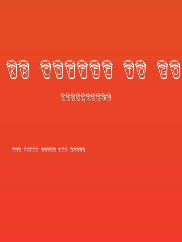 KR Coffee To Go Poster