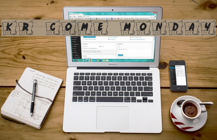 KR Come Monday Font examples