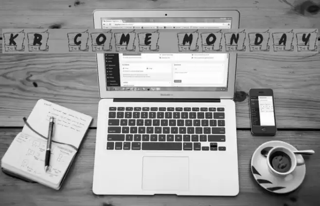 KR Come Monday Font examples
