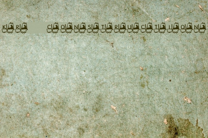 KR Construction Font examples