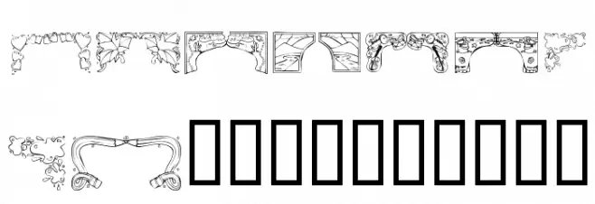 KR Corners 2 Font OTHER CHARS