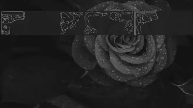 KR Corners 2 Font examples