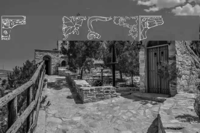 KR Corners 2 Font examples