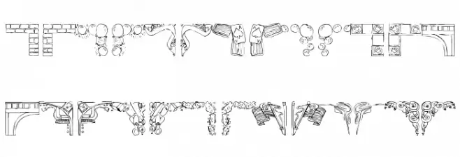 KR Corners Schriftart Groß