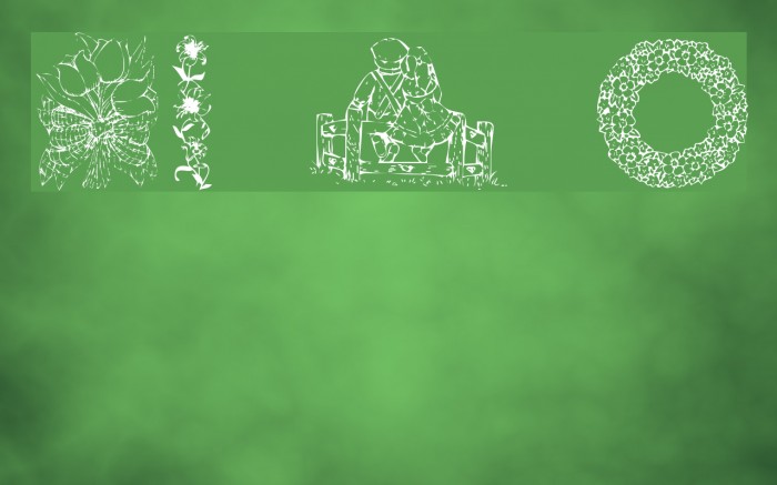 KR Country Flowers Font examples