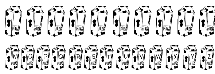 KR Cow Juice Font OTHER CHARS