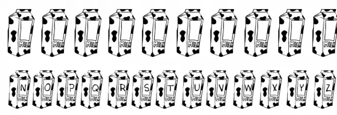 KR Cow Juice Font OTHER CHARS