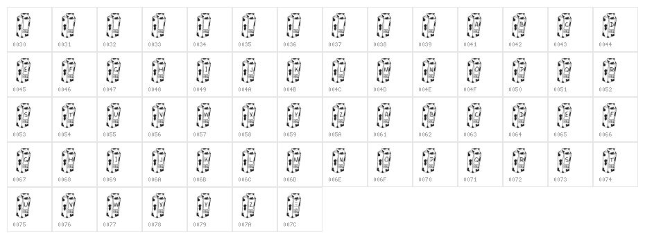 KR Cow Juice Character Map