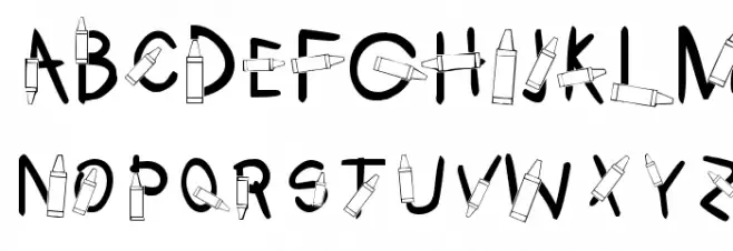 KR Crayons Font OTHER CHARS