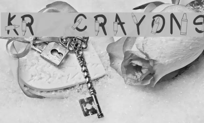 KR Crayons Font examples