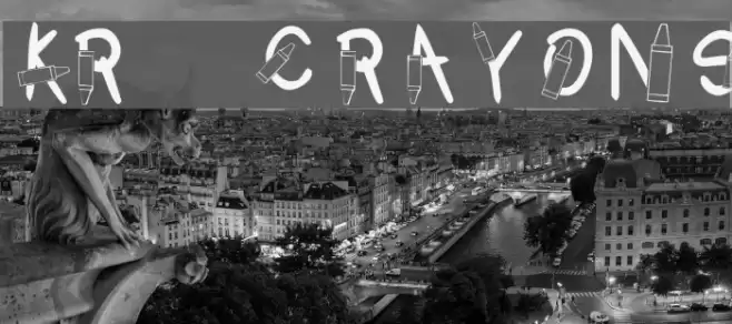 KR Crayons Font examples