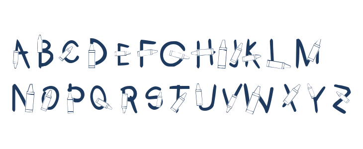 KR Crayons Lowercase