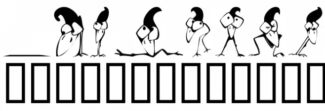 KR Crazy Crow خط أحرف صغيرة