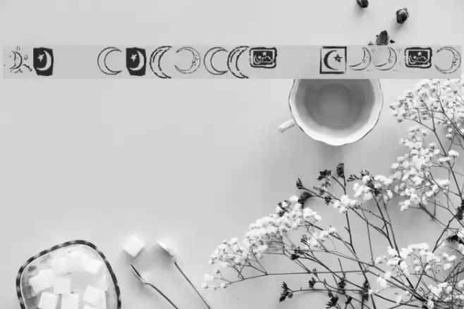 KR Crescent Moons Font examples