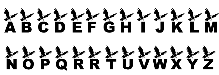 KR Crow Font LOWERCASE